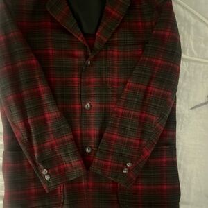 Pendleton Red and Black Lightweight Shirt Jacket